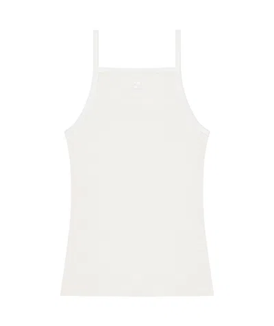 Courrèges Off-white Contrast Tank Top