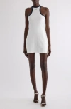 Courrèges Contrast Trim Knit Scuba Minidress