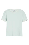 Courrèges Contrast Trim Logo T-shirt In Green