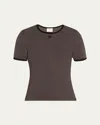 Courrèges Contrast Trim Short-sleeve T-shirt