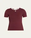 Courrèges Contrast Trim Short-sleeve T-shirt