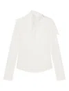 Courrèges Cotton Asymmetric Blouse