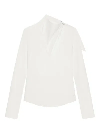 COURRÈGES COURREGÈS COTTON ASYMMETRICAL BLOUSE