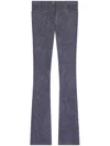 Courrèges Cotton Bootcut Jeans In Grau