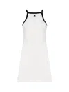 COURRÈGES COTTON DRESS WITH STRAP STRAP