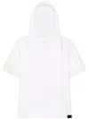 Courrèges White Cotton Hoodie T-shirt In White
