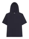 Courrèges Courregès Cotton Hooded T-shirt In Black