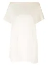 Courrèges Boat-neck Cotton Bodysuit In White