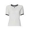 Courrèges Cotton Jersey T-shirt With Contrasting Trim In White