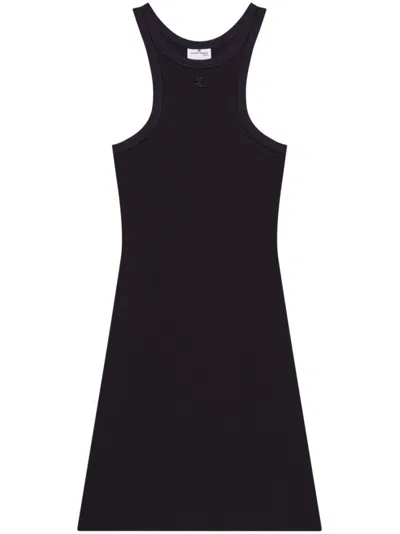 COURRÈGES COURRÈGES COTTON MINI DRESS WITH RACERBACK DESIGN