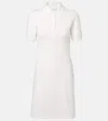 Courrèges Cotton Piqué Polo Dress In White