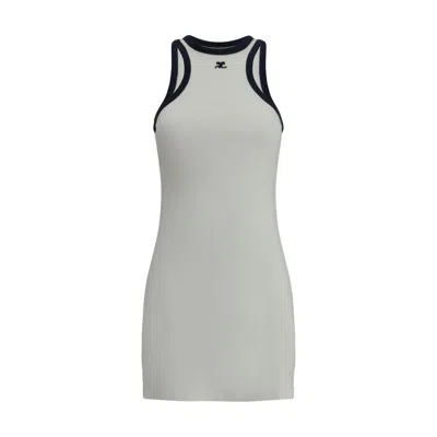 COURRÈGES COTTON SCUBA MINI DRESS