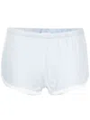 Courrèges Cotton Short Shorts In 蓝色