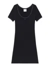 Courrèges Holistic Mini Dress In Black