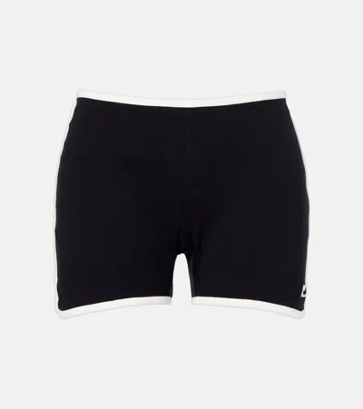 Courrèges Cotton Shorts In Black