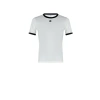 Courrèges Courreges Women Cotton T-shirt With Contrasting Profiles In White