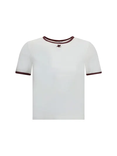 Courrèges Cotton T-shirt In White