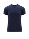 Courrèges Courreges Bumpy Contrast T-shirt In Blue