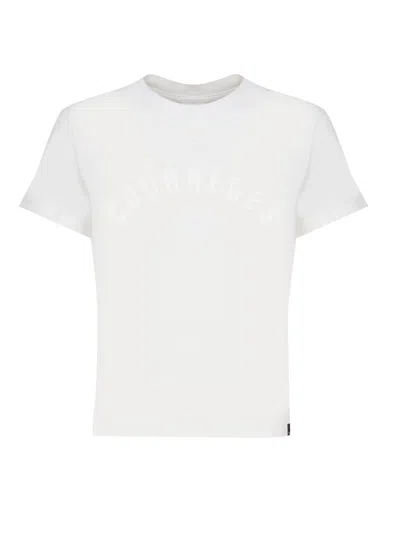 COURRÈGES COTTON T-SHIRT WITH TON SUR TON LOGO