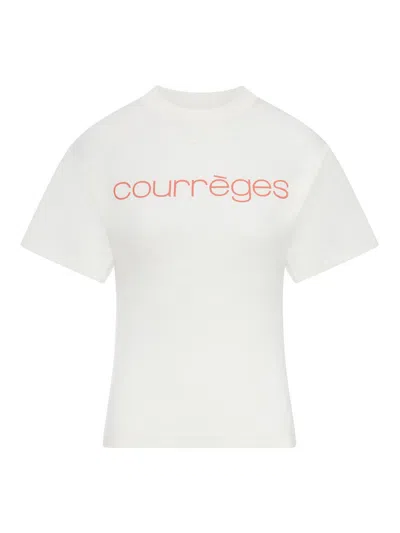 Courrèges High Waist Mini Skirt Shiny Finish In Multi