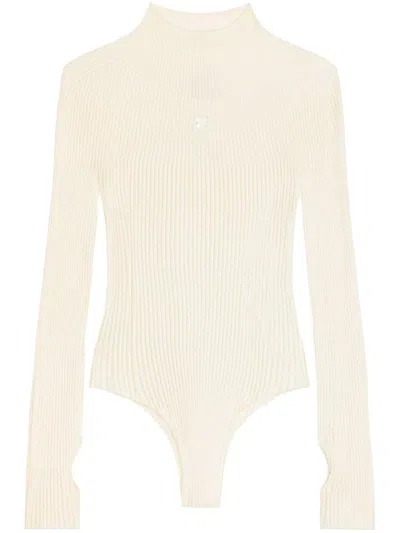 Courrèges Gerippter Body In Nude