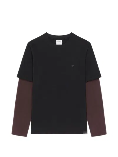 Courrèges Courregès  T-shirts And Polos, Cotton In Black