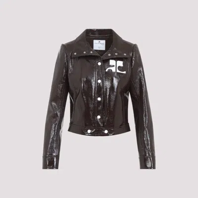 Courrèges Courregès  Vinyl Jacket In Black