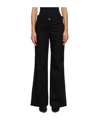 Courrèges Baggy Jeans In Black
