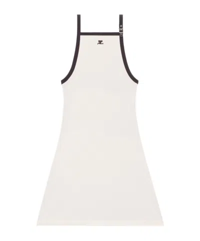 COURRÈGES COURRÈGES BUCKLE CONTRAST DRESS