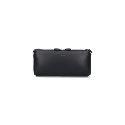 Courrèges Courrges Cloud Reflex Leather Baguette Bag In Black