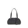 Courrèges Black Calf Leather Bos Taurus Shoulder Bag