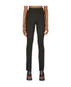 Courrèges Transparent Knit Pants In Black