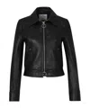 Courrèges Veste En Cuir D'agneau In Black
