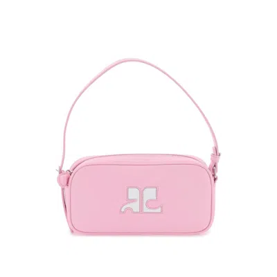Courrèges Courrges Leather Baguette Bag In Pink
