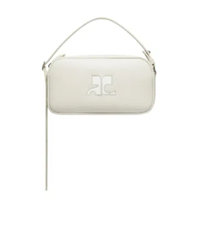 Courrèges Reedition Baguette Bag In White