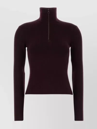 COURRÈGES COZY KNIT SWEATER HIGH NECK