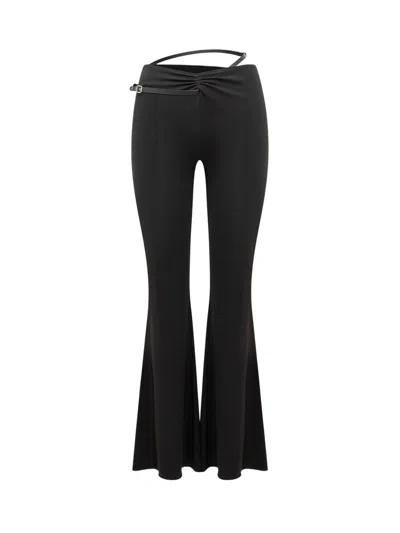 Courrèges Courreges Crepe Jersey Trousers In Black