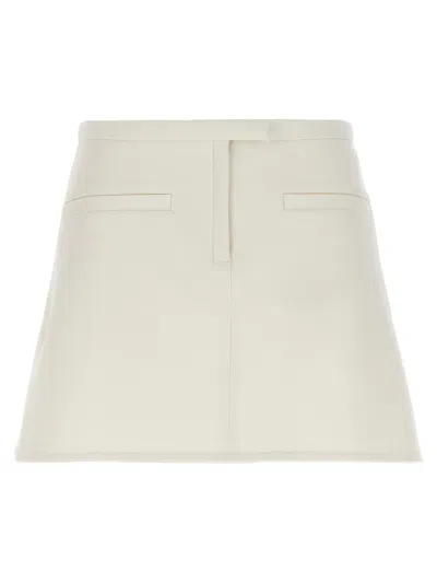 Courrèges Crepe Skirt Dresses White