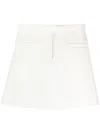 Courrèges Crepe Skirt Dresses White In Weiss