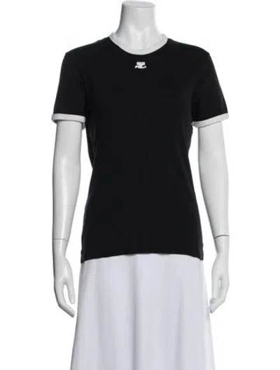 Pre-owned Courrèges Crew Neck Short Sleeve T-shirt In Multi