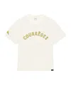 Courrèges Crew Neck Short-sleeved T-shirt In Neutral