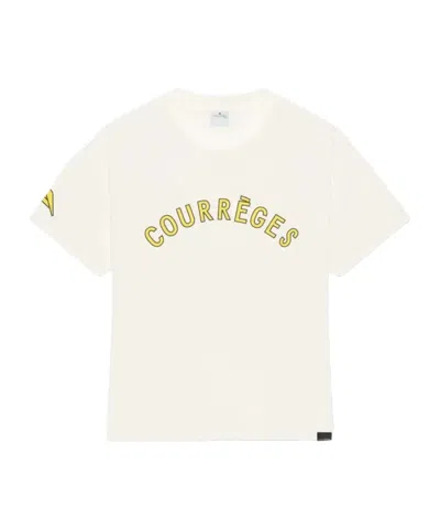 COURRÈGES CREW NECK SHORT-SLEEVED T-SHIRT