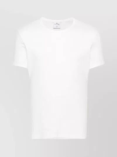 Courrèges Crew Neck Short Sleeves Top In White