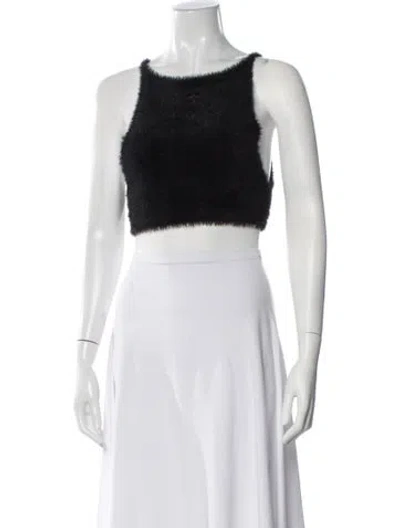 Pre-owned Courrèges Crew Neck Sleeveless Crop Top In White