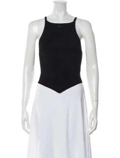 Pre-owned Courrèges Crew Neck Sleeveless Top W/ Tags In Blue