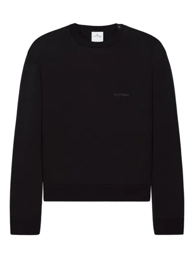 Courrèges Crew-neck Sweater In Black