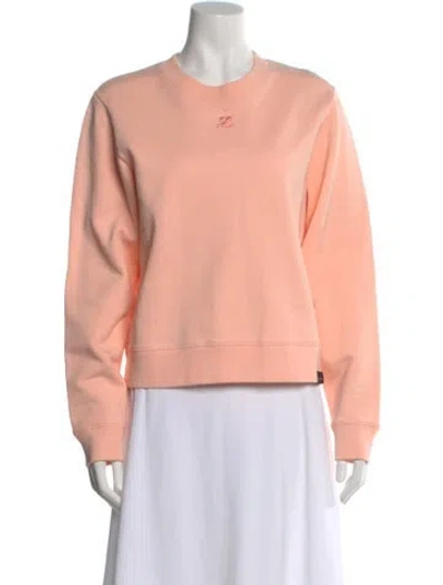 Pre-owned Courrèges Crew Neck Sweater In Orange