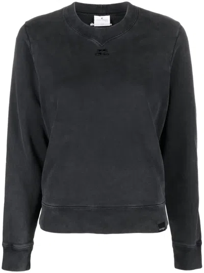 Courrèges Crew-neck Sweatshirt In Grey