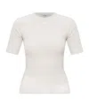 Courrèges Crew Neck T-shirt In White