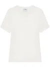 Courrèges Short-sleeved Fitted Top With Boxy Silhouette